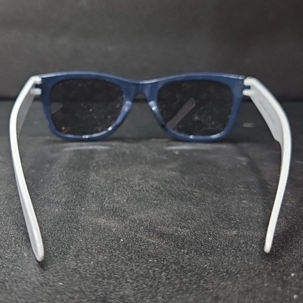 Carter's Kids Wayfarer Sunglasses, Navy Blue White Two Tone Shades UV Protection